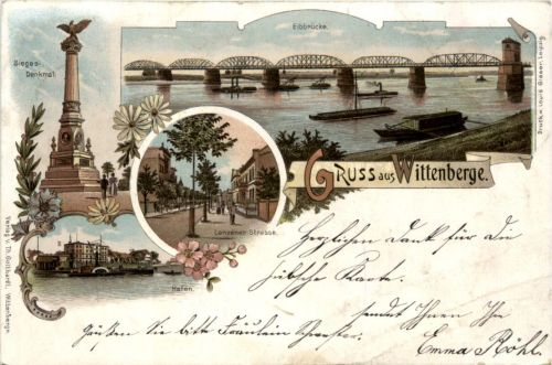 Gruss aus Wittenberge - Litho