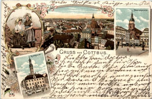 Gruss aus Cottbus - Litho