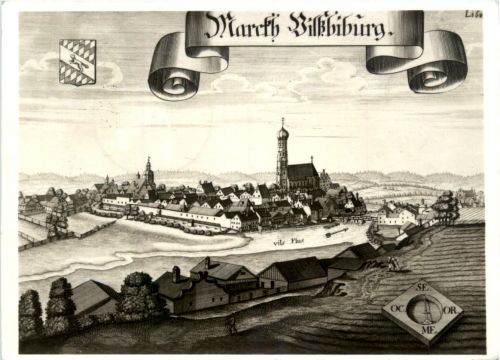 Vilsbiburg - Ballonpostkarte
