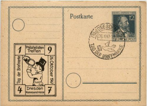 Dresden - Philatelisten Treffen 1947 - Ganzsache