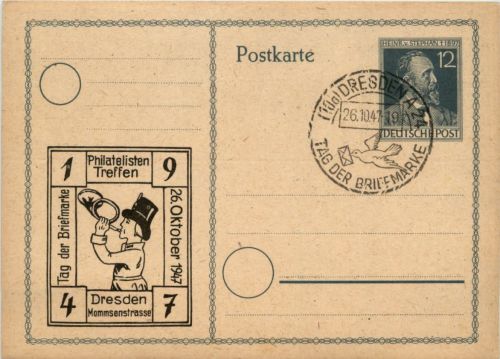 Dresden - Philatelisten Treffen 1947 - Ganzsache