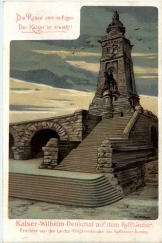 Kyffhäuser - Kaiser Wilhelm Denkmal - Litho