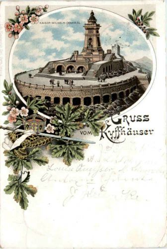 Kyffhäuser - Kaiser Wilhelm Denkmal - Litho