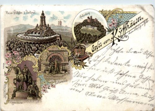 Kyffhäuser - Kaiser Wilhelm Denkmal - Litho