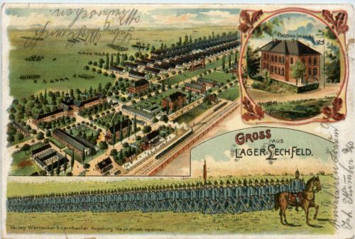 Gruss aus Lager Lechfeld - Litho