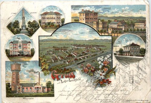 Gruss aus Lager Lechfeld - Litho