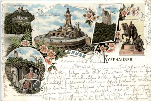 Gruss vom Kyffhäuser - Litho