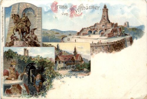 Gruss vom Kyffhäuser - Litho
