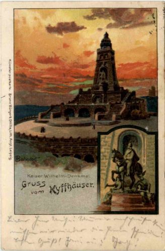 Gruss vom Kyffhäuser - Litho