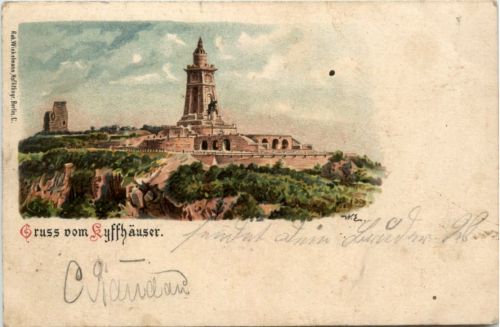 Gruss vom Kyffhäuser - Litho