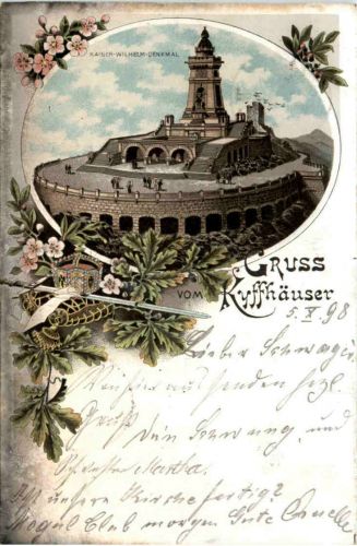 Gruss vom Kyffhäuser - Litho