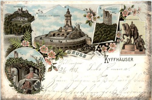 Gruss vom Kyffhäuser - Litho
