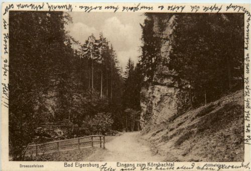 Bad Elgersburg - Eingang zum Körnbachtal