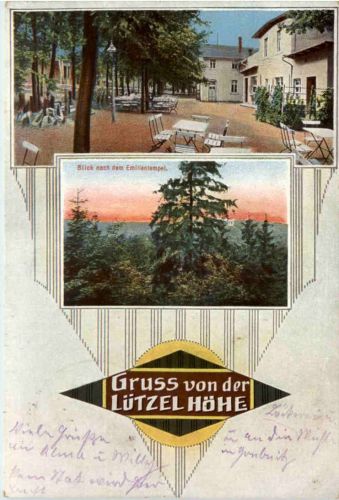 Gruss von der Lützelhöhe - Feldpost Ers. Batl. Infanterie Regiment Kronprinz Wilhelm