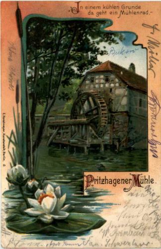 Pritzhagener Mühle - Litho