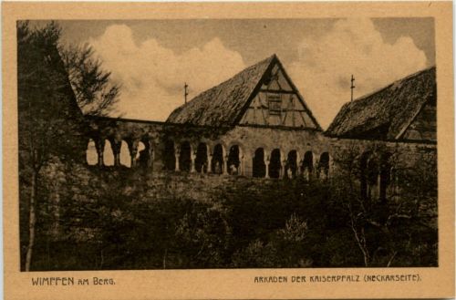 Wimpfen am Berg - Arkaden der Kaiserpfalz