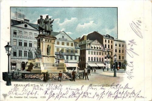 Frankfurt - Gutenberg Denkmal