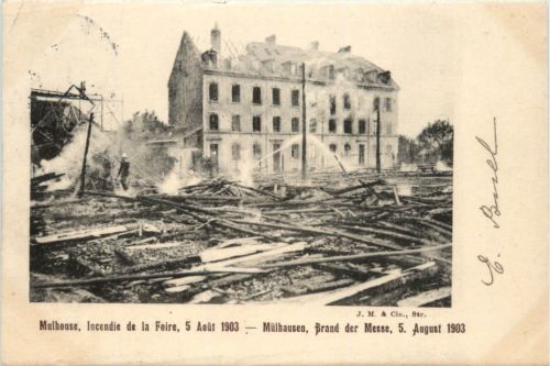 Mulhouse - Incendie de la Foire 1903