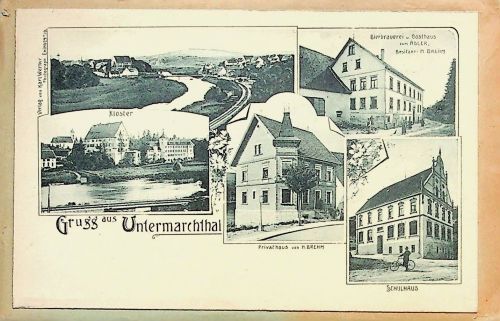 Gruss aus Untermarchthal - Original auf Bestellnummerumschlag der Grbr. Metz
