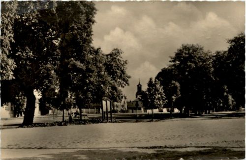 Heinersdorf Krs. Fürstenwalde/Spree, Blick zur Kirche