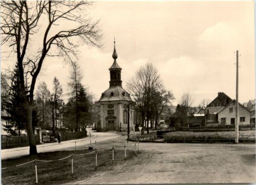 Carlsfeld Erzgeb., Blick zur Kirche