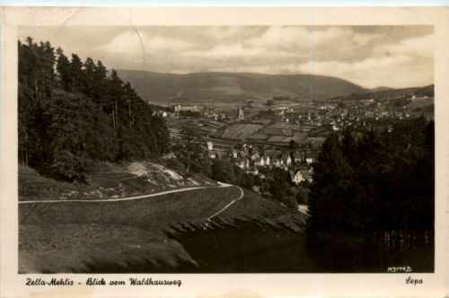 Zella-Mehlis, Blick vom Waldhausweg