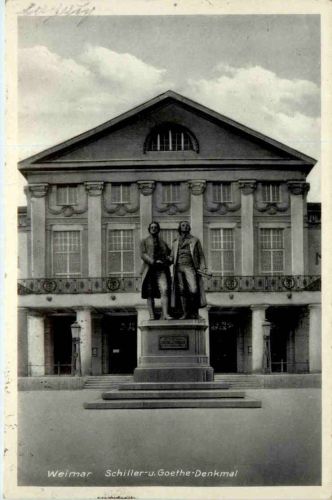 Weimar, Schiller und Goethe-Denkmal