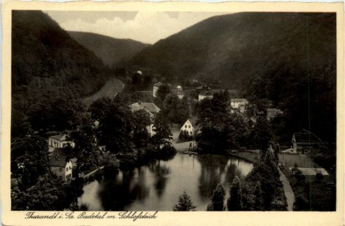Tharandt, Badetal mit Schlossteich
