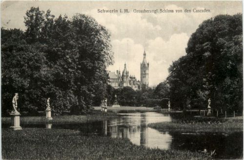 Schwerin, Schloss von den Cascaden