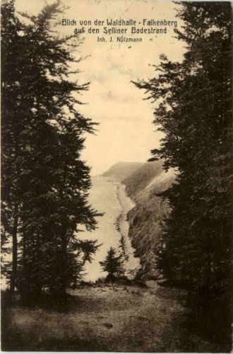 Blick von der Waldhalle - Falkenberg auf den Selliner Badestrand