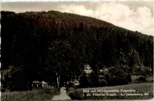 Schmiedeberg i. Erzgeb., Blick auf Gaststätte Putzmühle