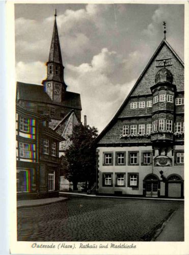 Osterode im Harz, Rathaus und Marktkirche