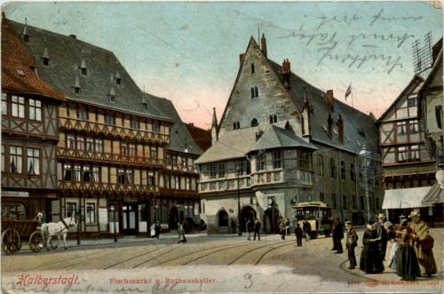 Halberstadt, Fischmarkt u. Rathauskeller