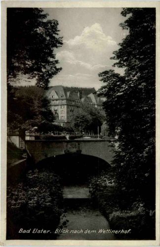 Bad Elster, Blick nach dem Wettinerhof