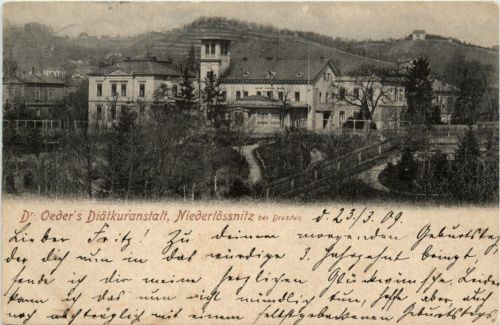 Niederlössnitz bei Dresden, Dr. Oeders Diätkuranstalt