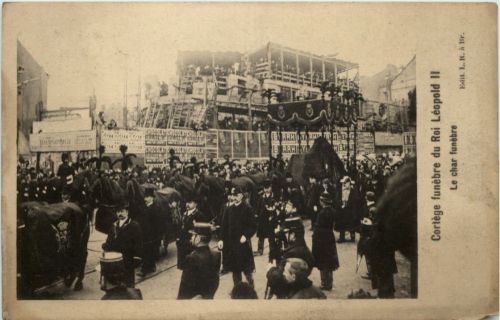 Cortege funebre du Roi Leopold II