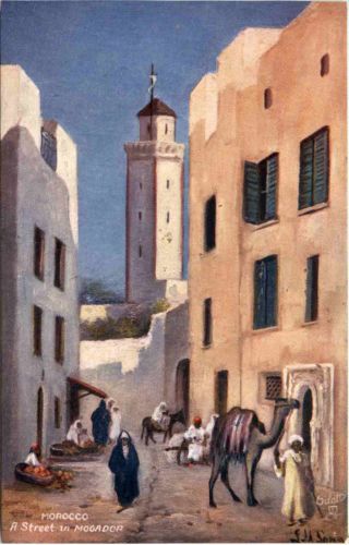 Morocco - A street in Mogador - Tucks