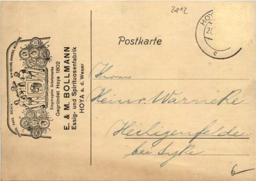 Hoya - Bollmann Essig Fruchtsaftfabriken