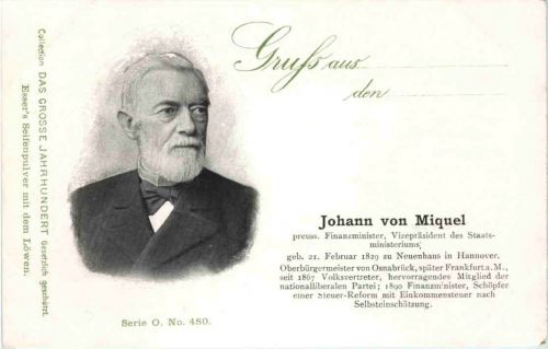 Johann von Miquel - Politiker