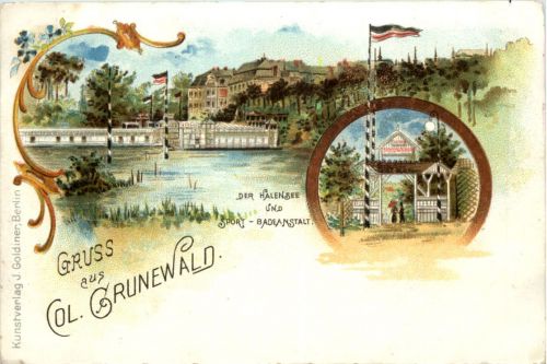 Gruss aus Col. Grunewald - Litho