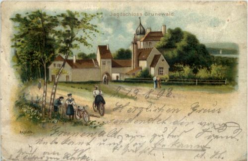 Jagdschloss Grunewald - Litho