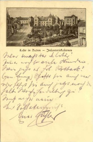 Lahr in Baden - Infanteriekasernen - Feldpost