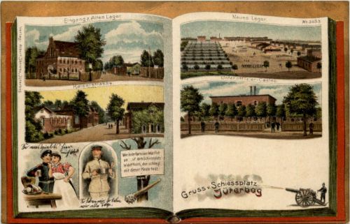Gruss vom Schiessplatz Jüterbog - Litho