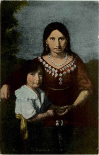 Pocahontas and her son