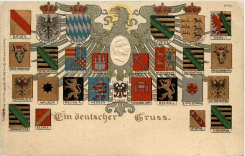 Ein deutscher Gruss - Litho