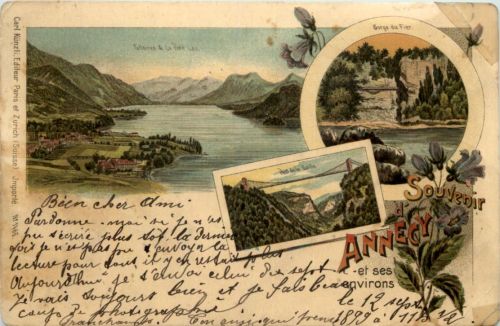 Souvenir d Annecy - Litho