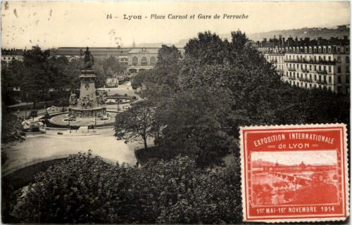 Lyon - Place Carnot et Gare de Perrache