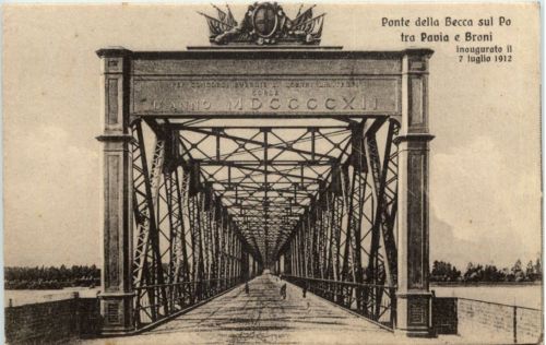 Ponte dela Becca sul Po tra Pavia e Broni