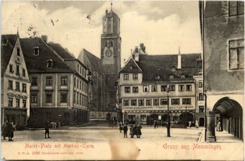 Gruss aus Memmingen - Marktplatz