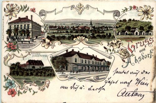 Gruss aus Absdorf - Litho